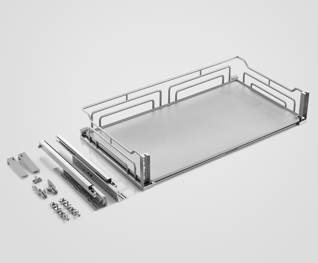 欧铂银系列 - 三边锅具篮